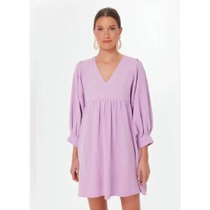 Pomander Place Tuckernuck Lavender Cotton Gauze Millie Mini Dress L Fairycore